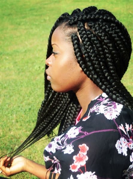 Wonderful Black hair big box braided hairstyles for black women