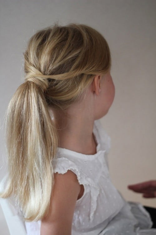 Litte Girls Ponytail Hairstyles Blonde Hair 2016-2017