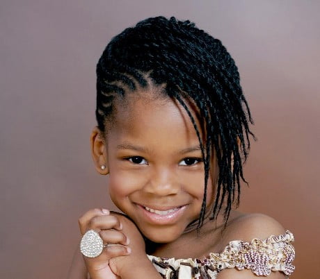 Little African Girls Hairstyles 2016-2017 Medium Braided Hair