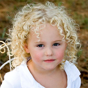 Little Girls Blonde Medium Cury Hairstyles 2016-2017