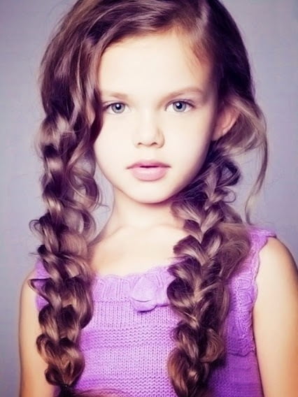 Little Girls Braided Long Hairstyles 2016-2017