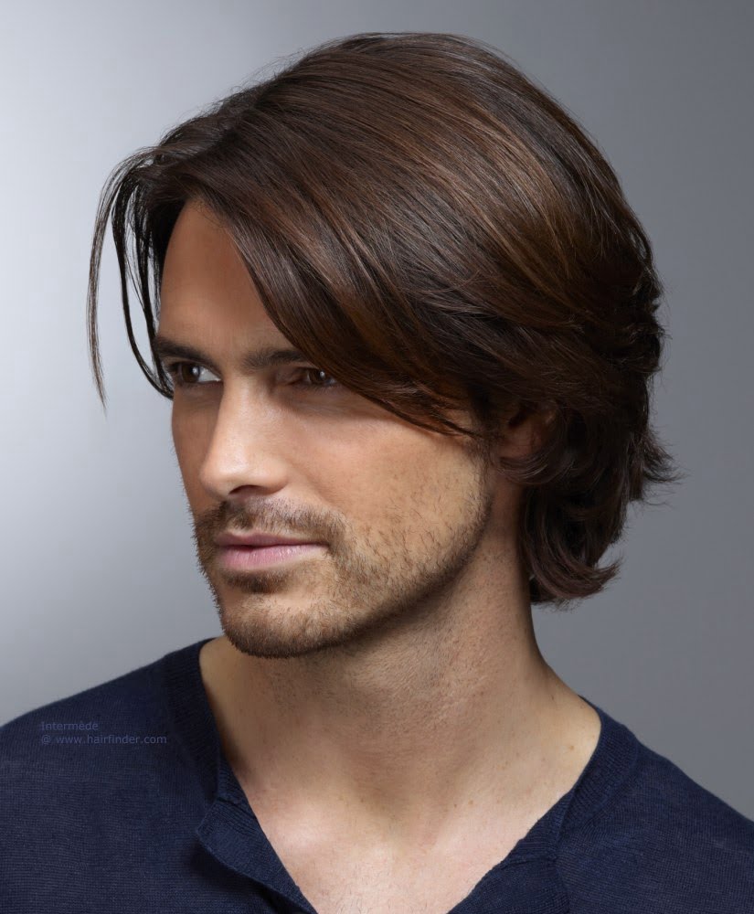 42 Men s hairstyle for round face shape long hair for Ladies