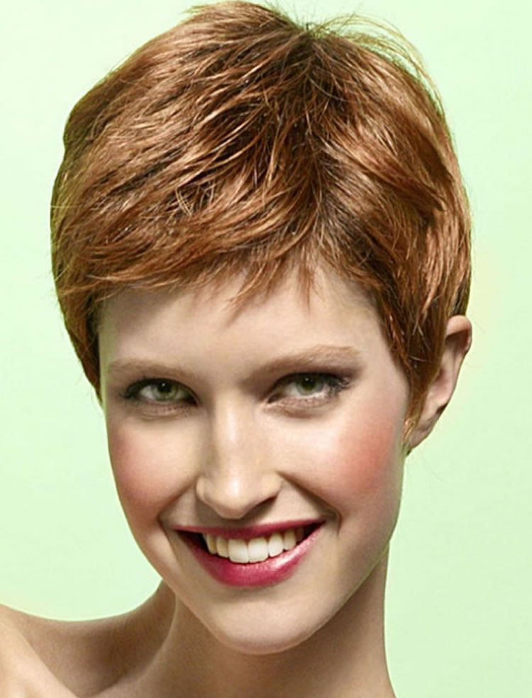 Back view of short pixie hairstyles
