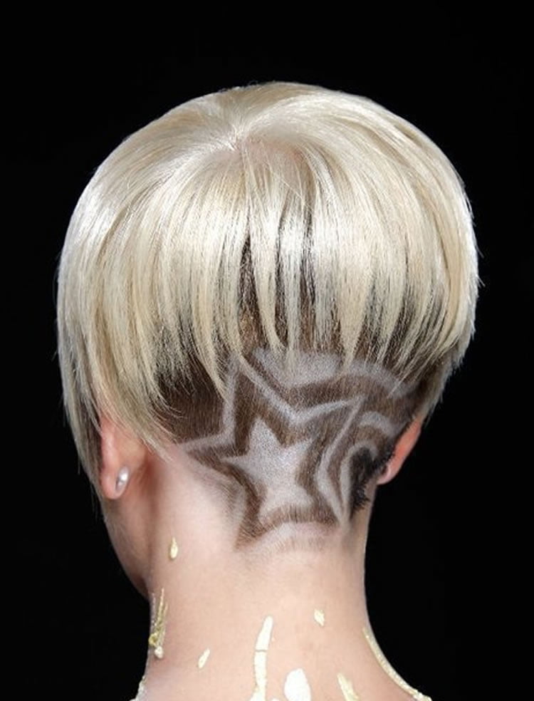 Blonde Short hair with undercut 2017