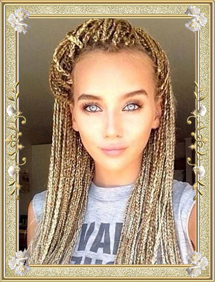 Blonde Box Braided Hairstyles For Black Women HAIRSTYLES Blonde Box Braided Hairstyles For Black Women HAIRSTYLES