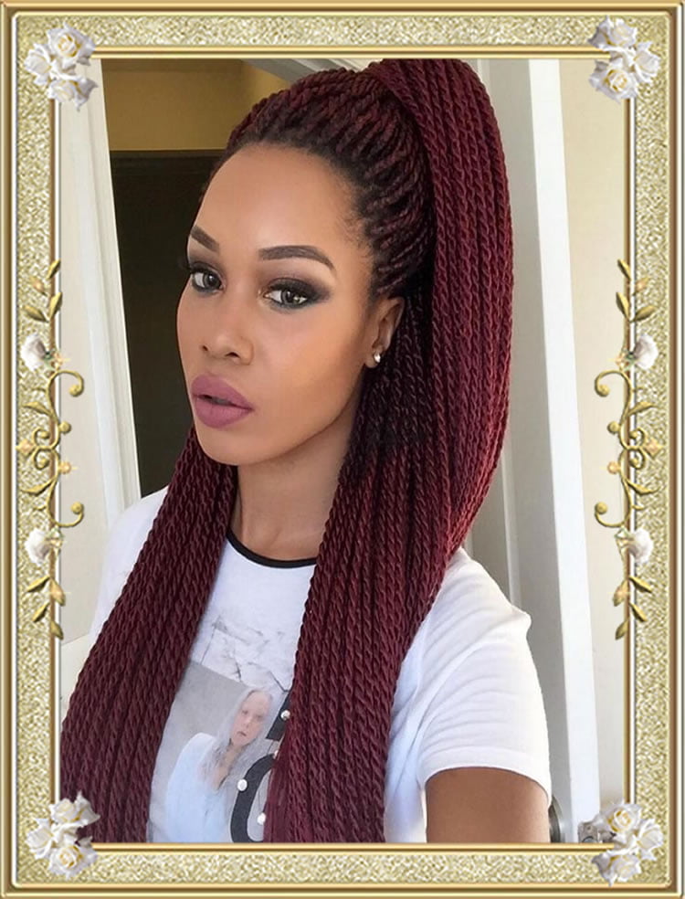 Chocolate hair color box braided hairstyles for black women – HAIRSTYLES