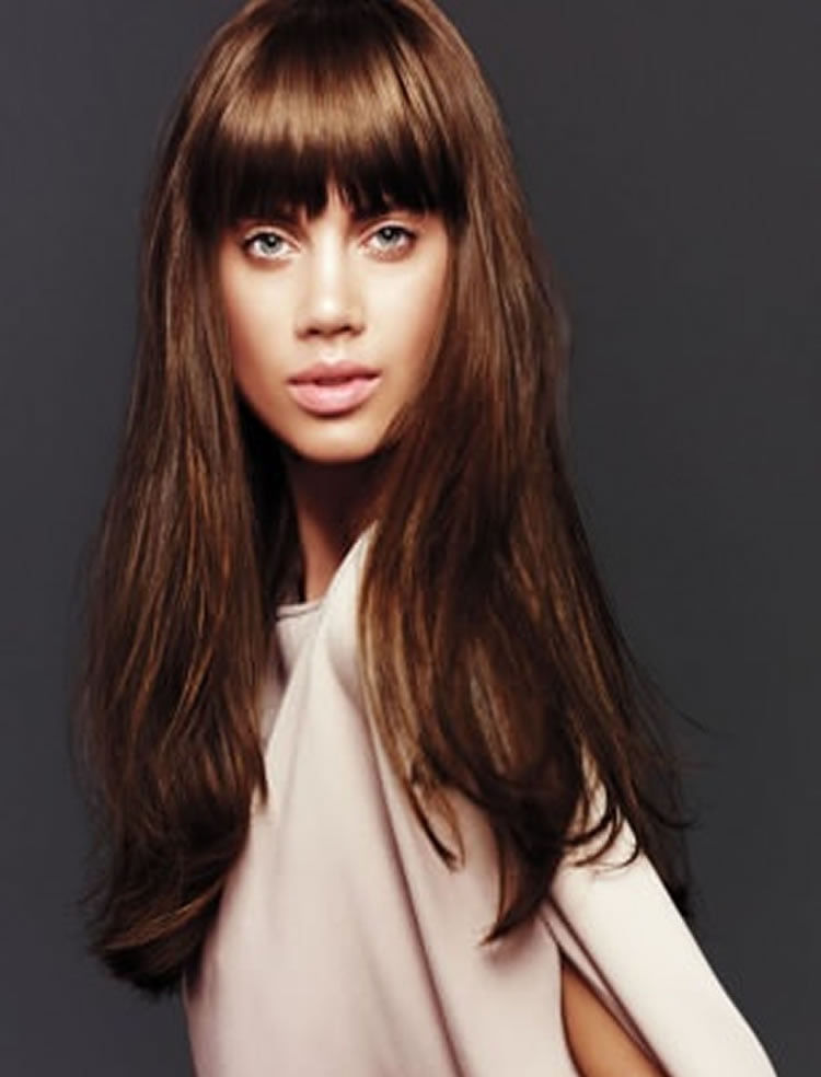 Hairstyles For Long Fringe