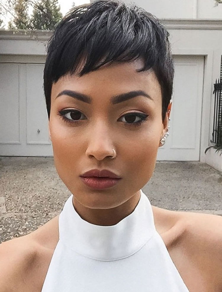 Short Black Pixie Haircuts