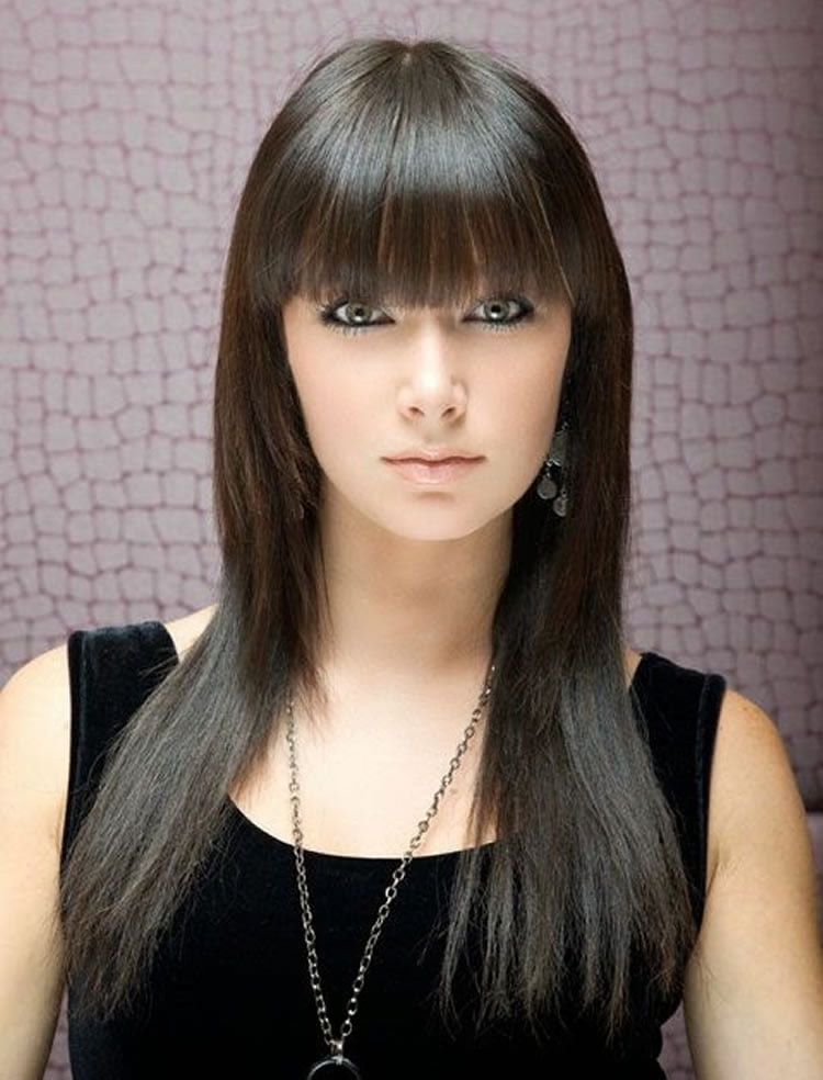 100 Cute Hairstyles With Bangs For Long Round Square Faces Page 7 Of 9