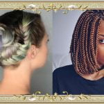 Snail Shell Colored Braided Updo Hairstyles