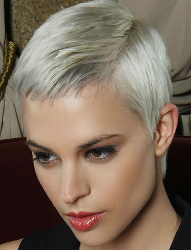 White Hair Color Pixie Haircuts 2017 2018 Hairstyles