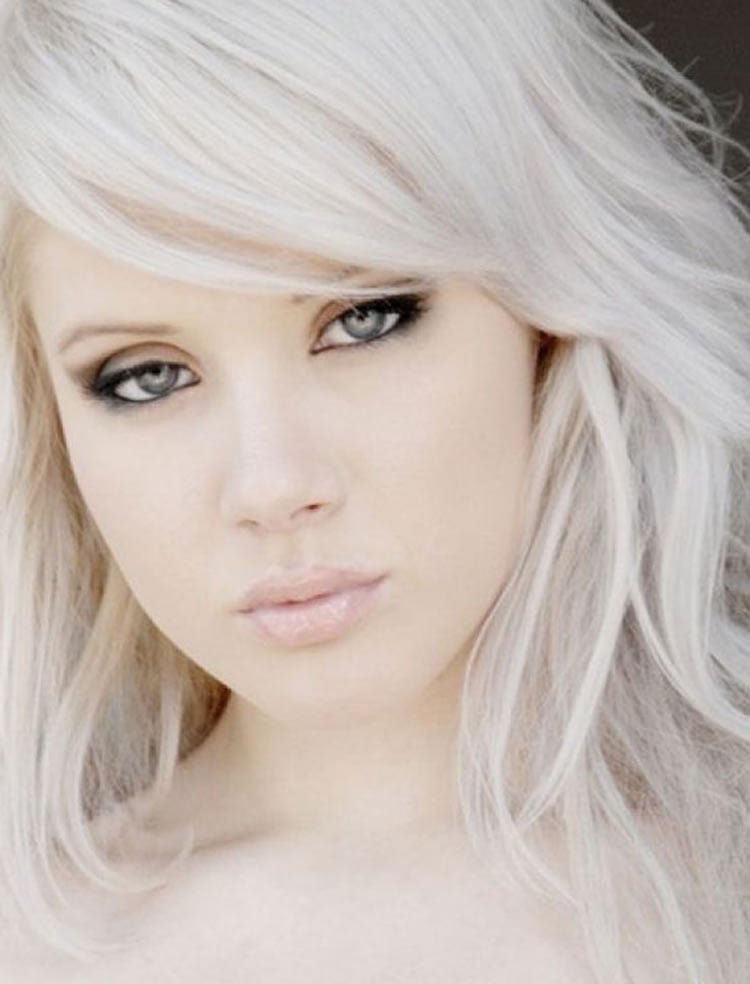 White Long Layered Hairstyles