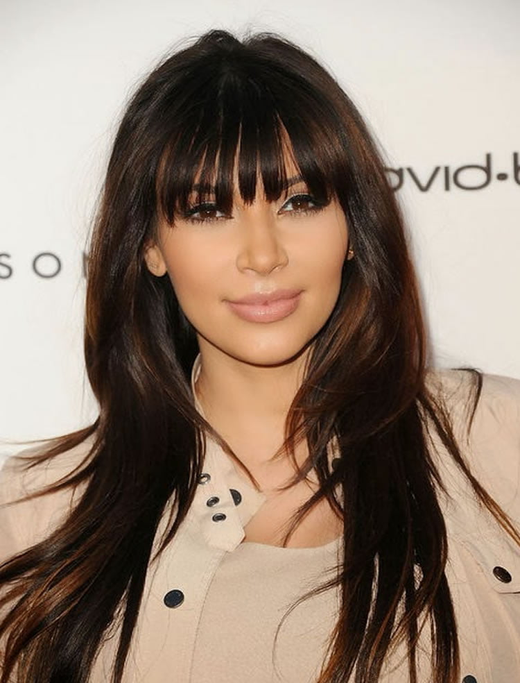 100 Cute Hairstyles  with Bangs  for Long  Round Square 