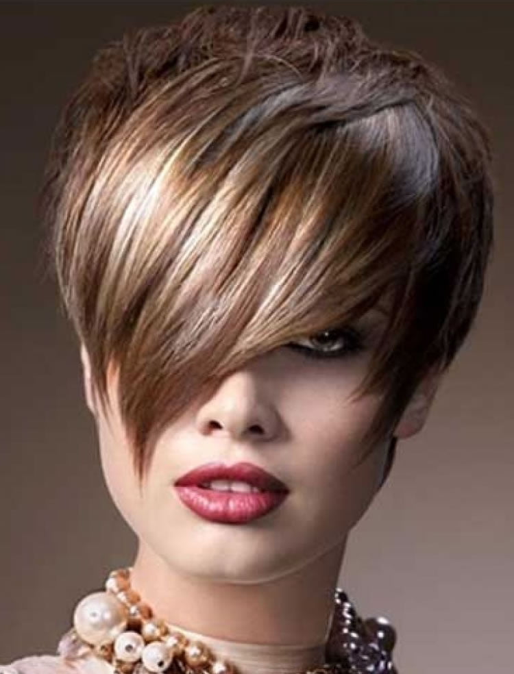 39 Different bang styles for short hair Shoulder Length