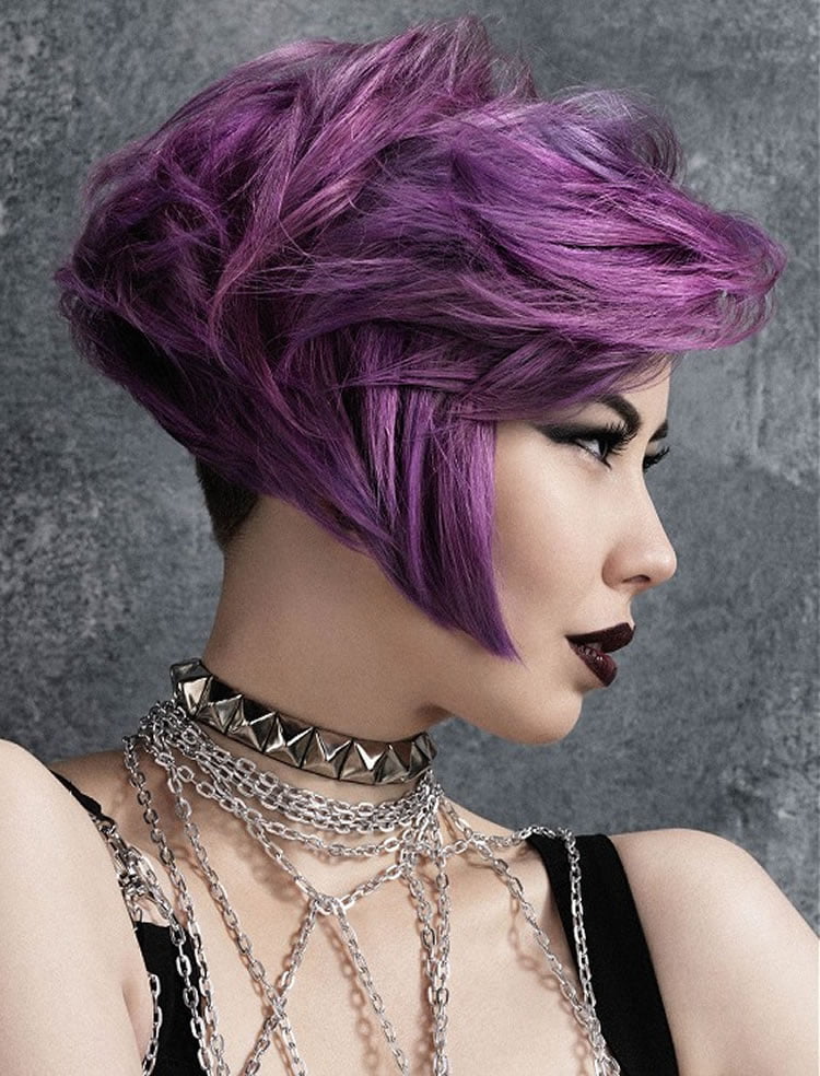 Dashing Short Hair Purple Ombre 2017 HAIRSTYLES Dashing Short Hair Purple Ombre 2017 HAIRSTYLES