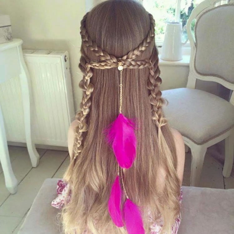 Long hairstyles for little girls