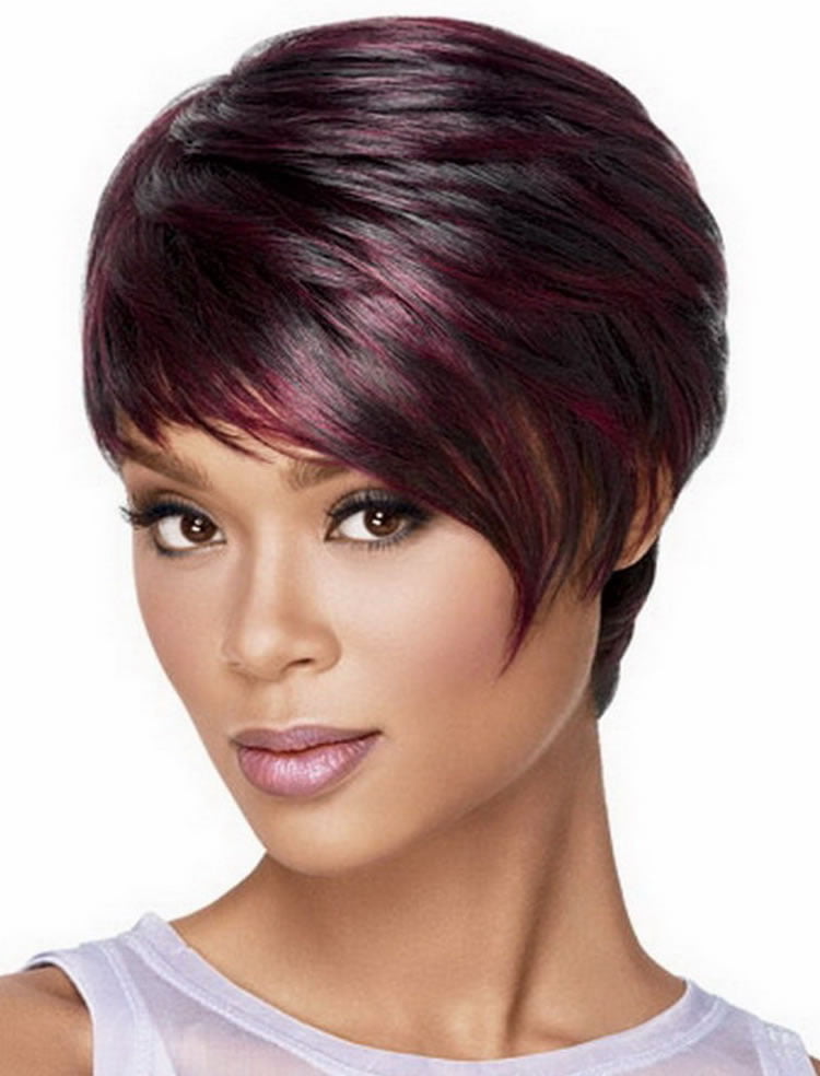 Highlights Black Red Short Hairstyles for African American Women 2017 2018
