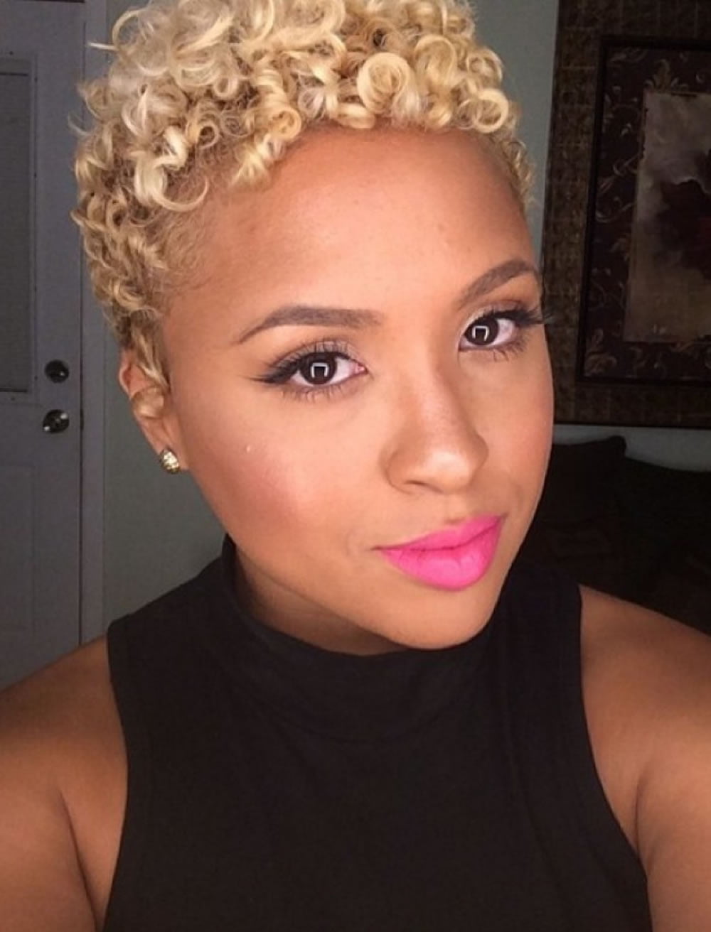 African American Short Hairstyles With Color