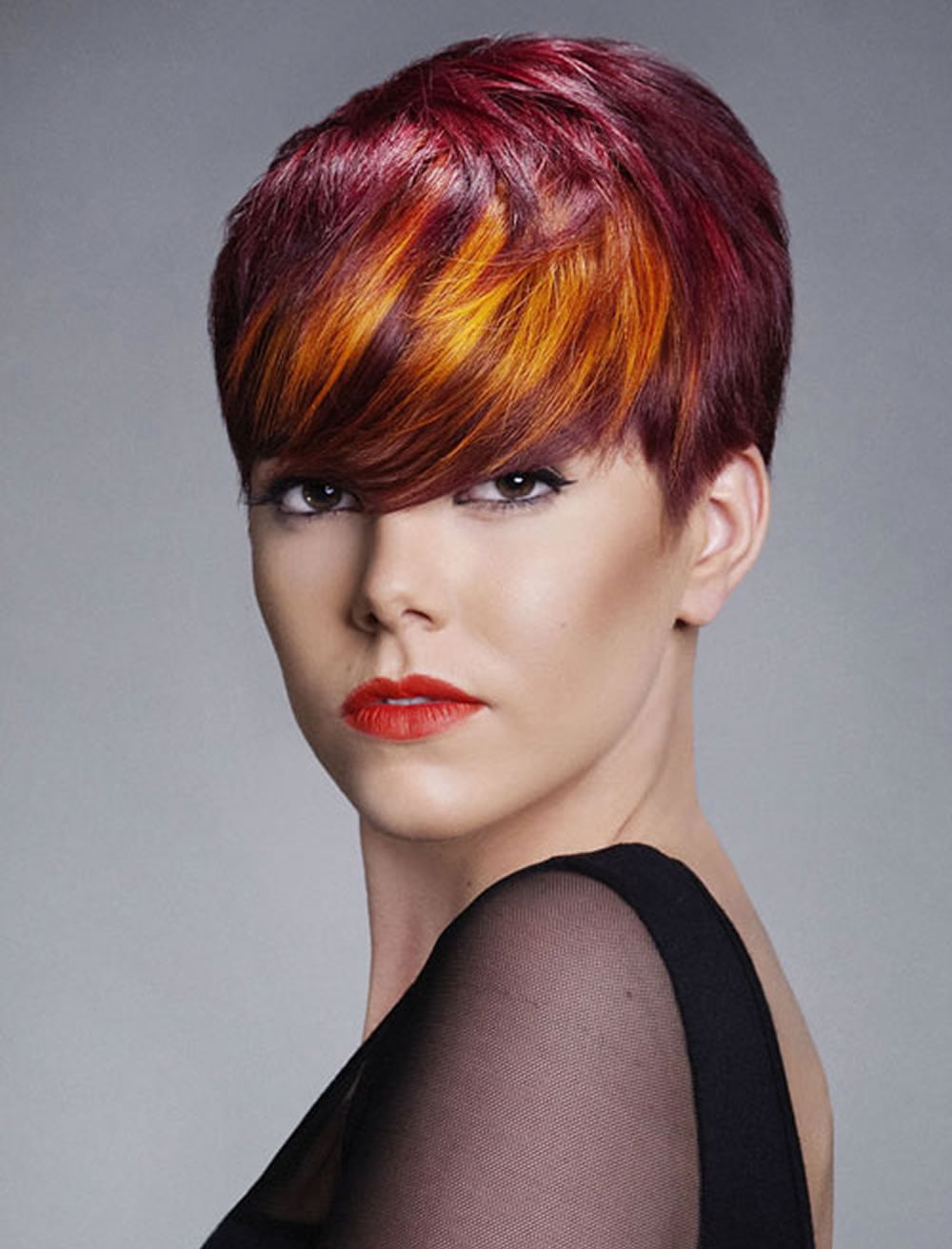 Short Hairstyle And Color