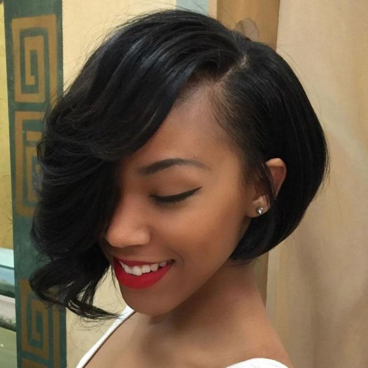 glamorous side long short bob haircuts for black women 2018 – hairstyles