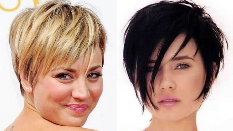 latest haircut for round face 2018