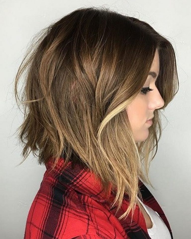 Asymmertical Shaggy Angled Bob Hairstyle 20182019 HAIRSTYLES