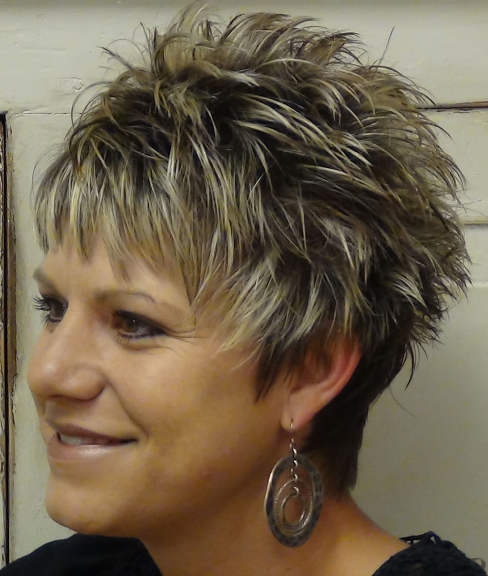 Short Spiky Grey Hair Styles Wavy Haircut