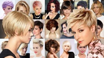 Short Hair Style Ideas for 2018 & Pixie Haircuts & Bob Hair Ideas for Ladies