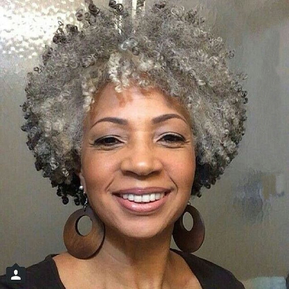 Extra Short Hairstyles & Pixie Haircuts for Afro-American Older Women ...