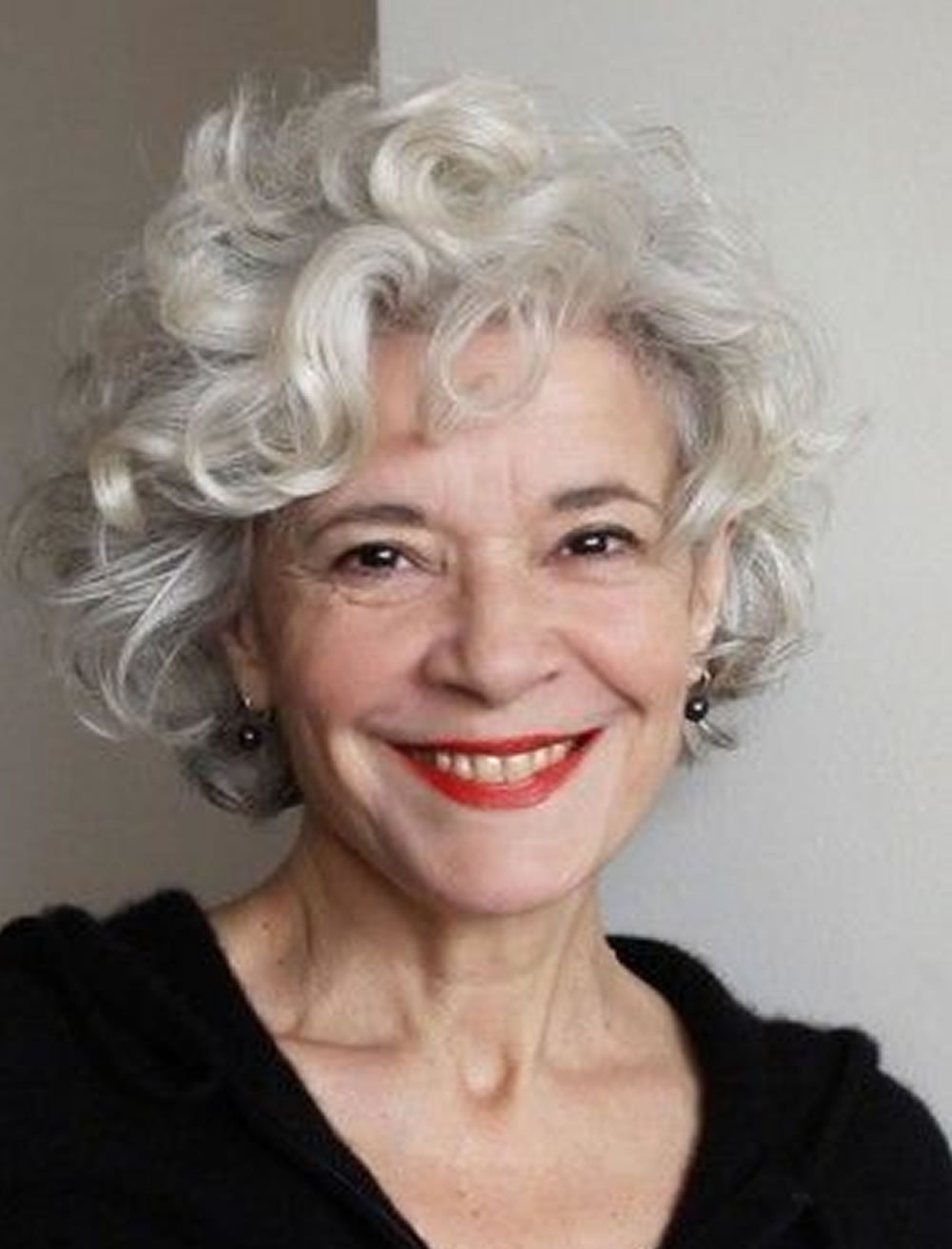 Curly Short Hairstyles for Older Women Over 50