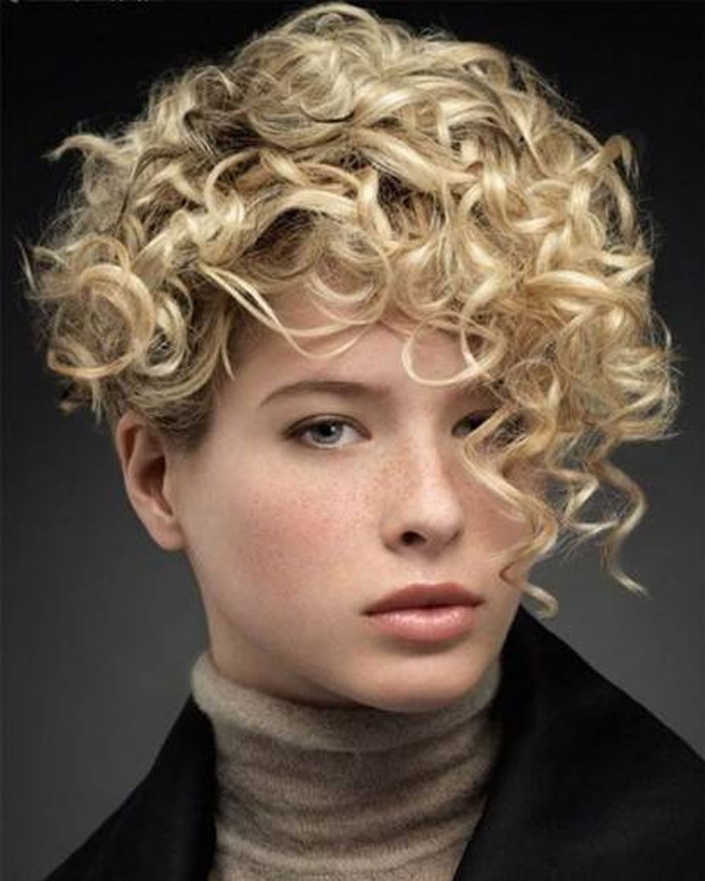 Short Curly Asymmetrical Bob Haircut for Short Hair 2018-2019 ...