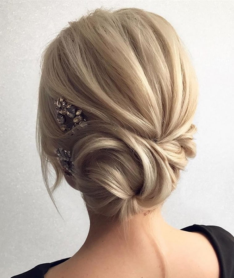 2018 Wedding Updo Hairstyles for Brides  Hair Colors for 