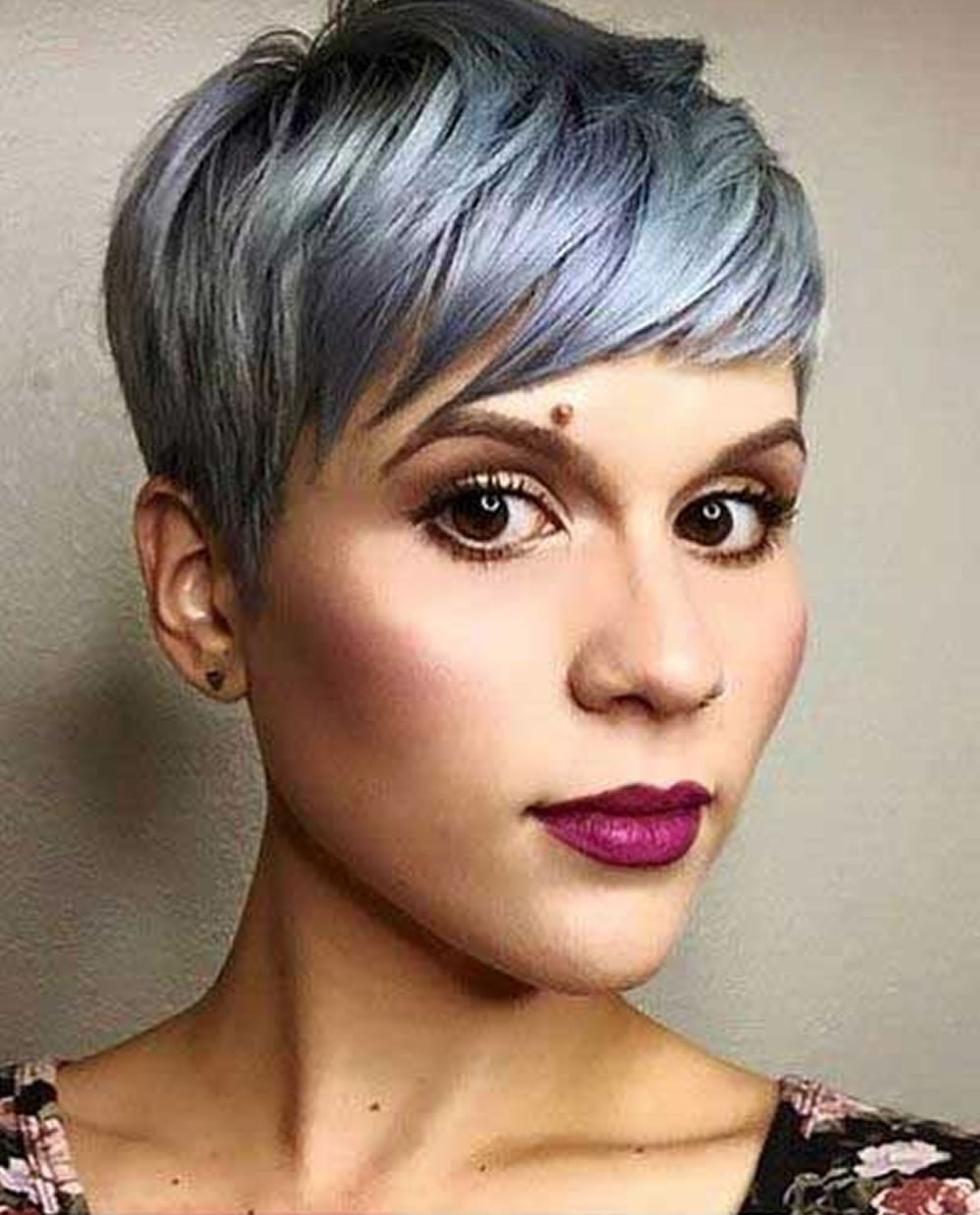 Grey Pixie Hair Cut And Gray Hair Colors For Short Hair Hairstyles 