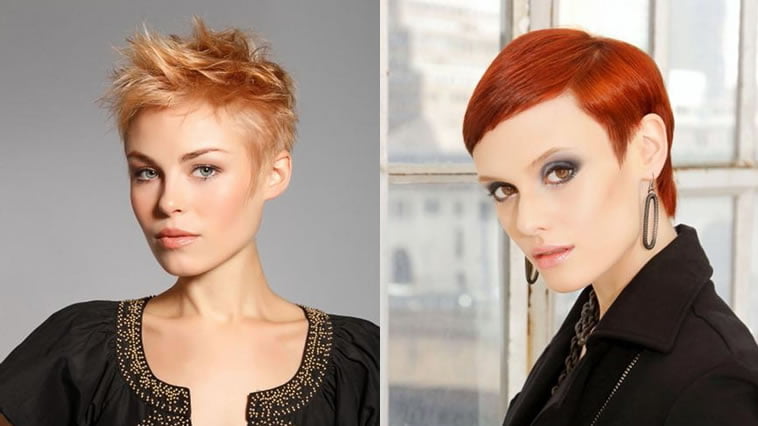 Brown hair color 2019 short pixie hair style