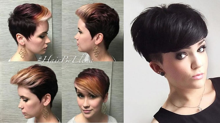 Brown ombre short hairstyle