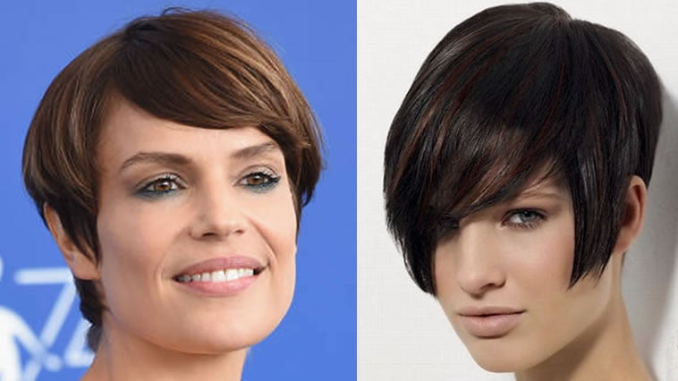 Asymmetrical short haircut