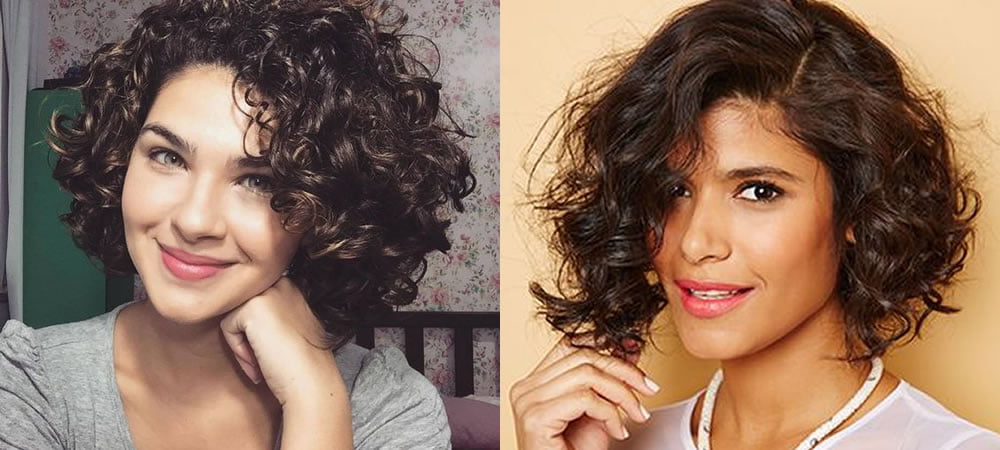Short curly hair style for women