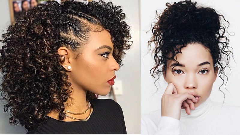 hairstyles for curly hair 2019