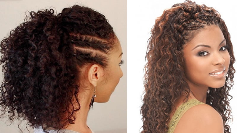 hairstyles for curly hair 2019-2020