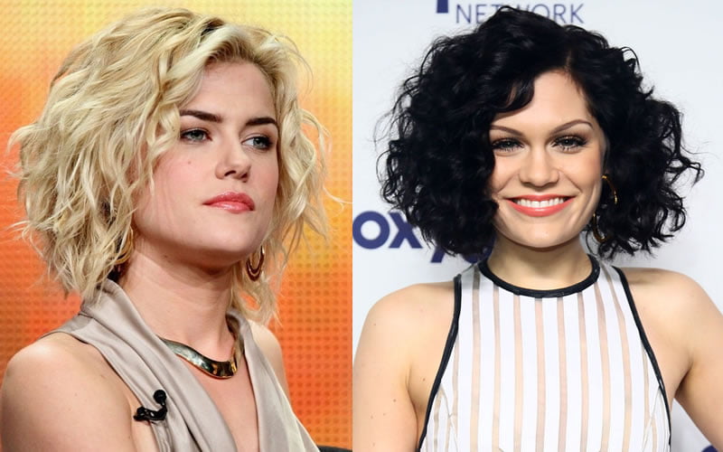 Curly short bob haircut for ladies over 30