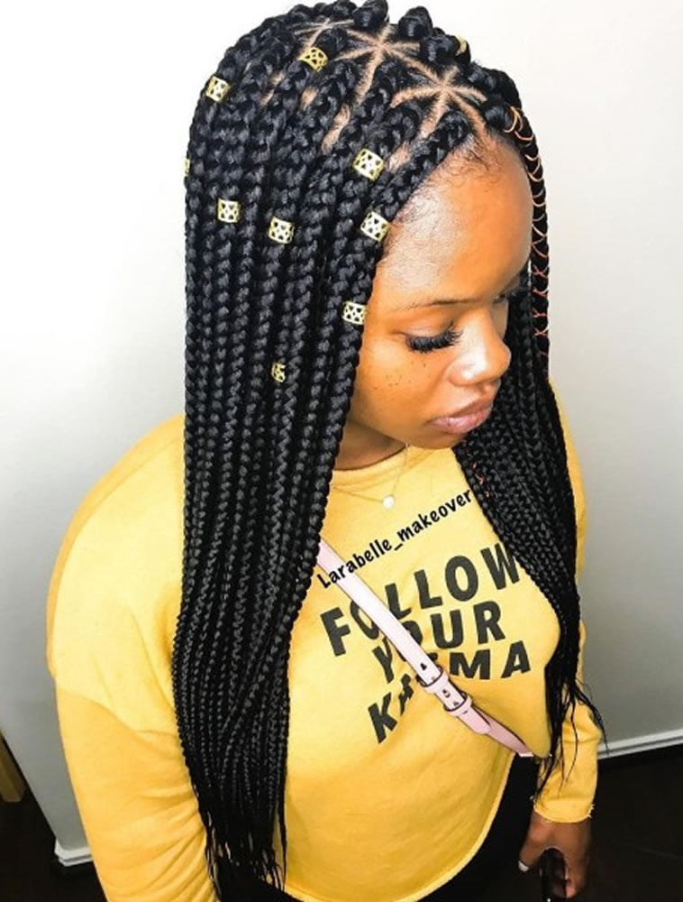 Trendy Box Braids Hairstyles for Black Women – Page 2 ...