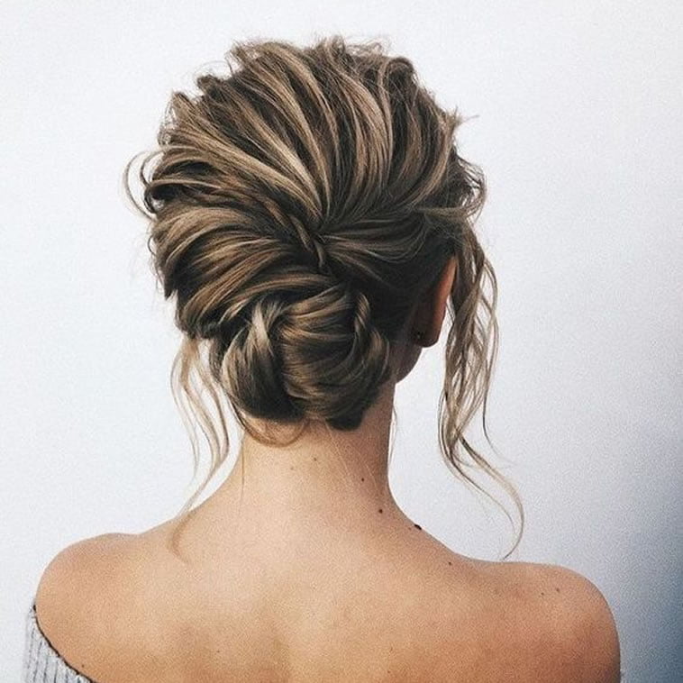 low bun hairstyles for wedding 2019-2020