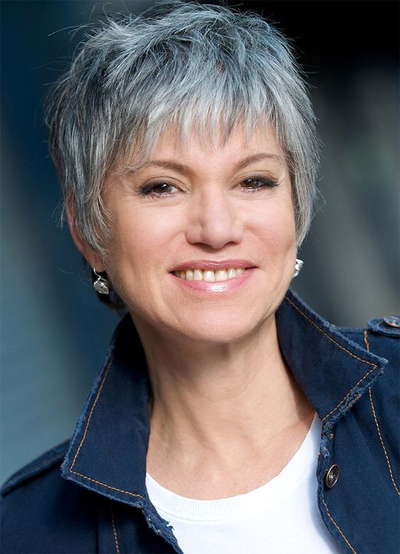 Short Gray Hairstyles for Older Women Over 50 - Gray Hair ...