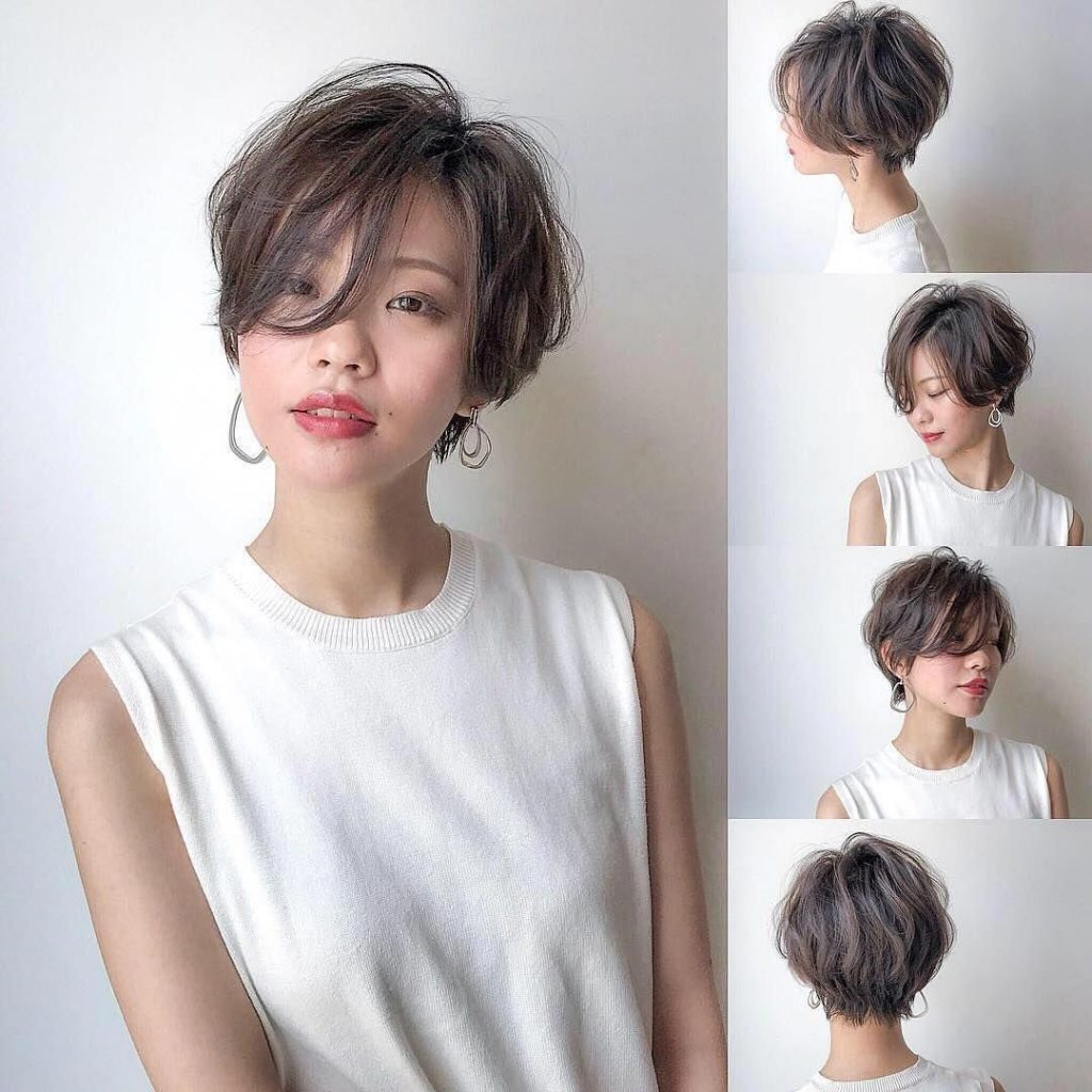 Short haircuts for Asian women 2021-2022