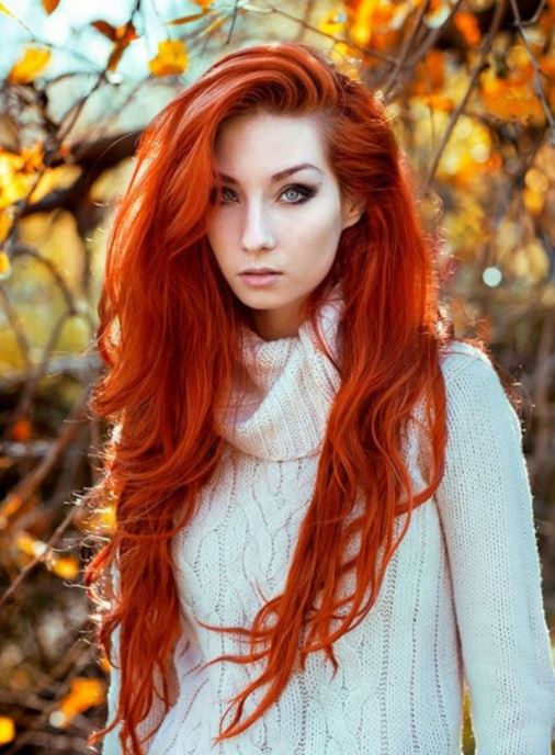 Shades of red hair colors in 2021-2022