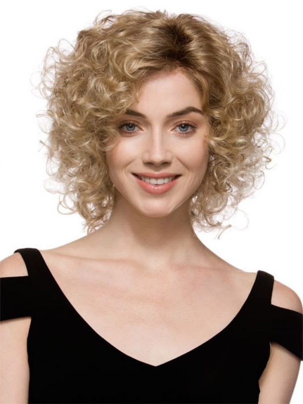 Naughty women's curly hairstyles or trendy haircuts for 2023
