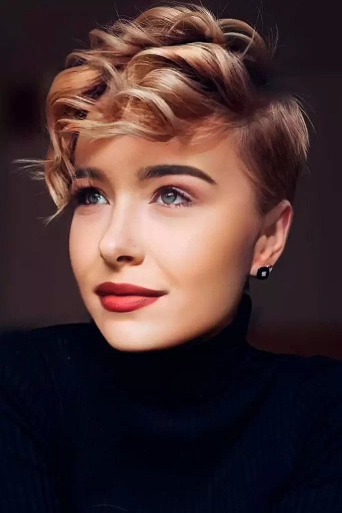 Curly pixie haircut 2024