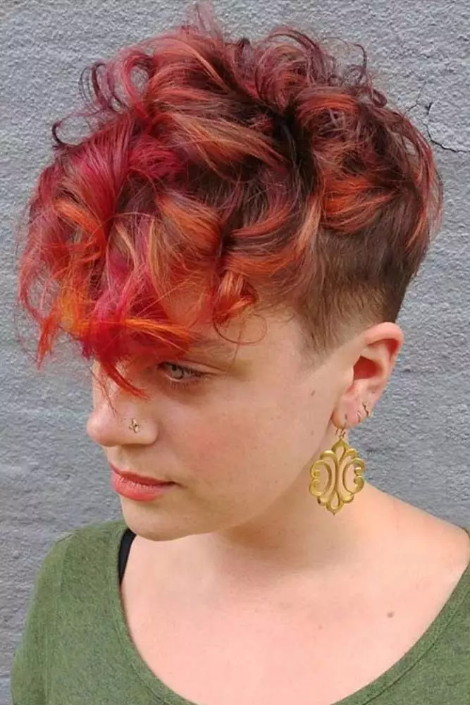 Curly pixie haircut 2024