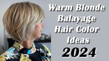 Warm Blonde Balayage Hair Color Ideas